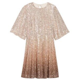 Old Navy’s Cream and Tan Ombré Sequin Party Dress SMALL (606)